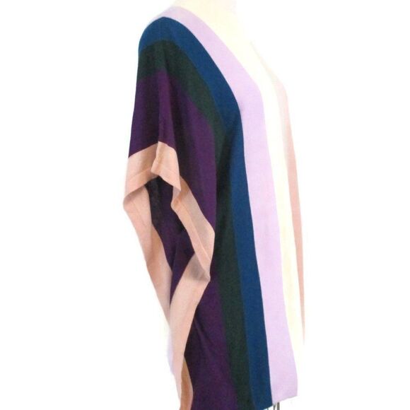 Chico's Stripe Mock Neck Poncho Small Medium NWT - Picture 5 of 7